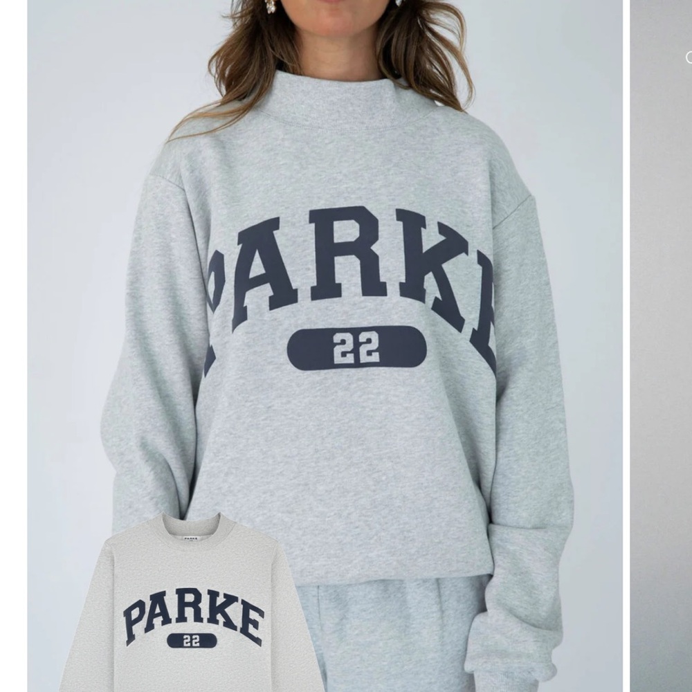 PARKE Grey L/XL Mockneck NWT